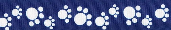 paw prints blue